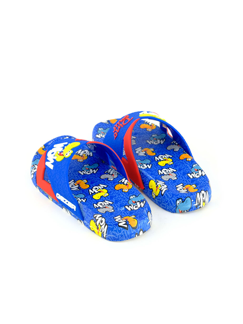 Mavi Kız Çocuk Yazlık Rahat Taban Dino Ev Bahçe Banyo Havuz Plaj Günlük Terlik-3