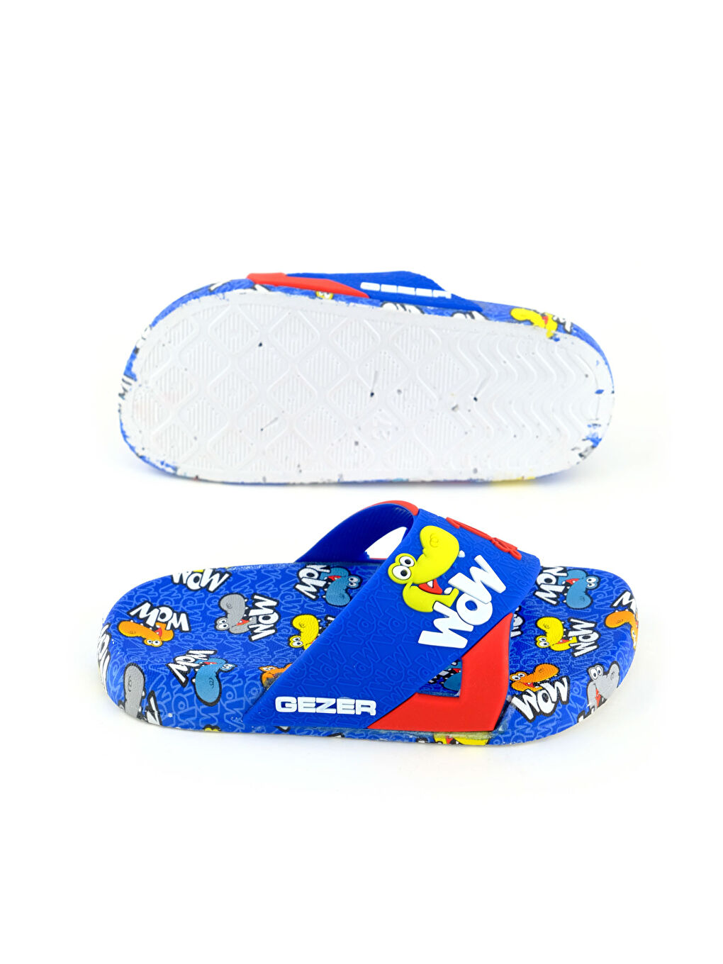 Mavi Kız Çocuk Yazlık Rahat Taban Dino Ev Bahçe Banyo Havuz Plaj Günlük Terlik-4
