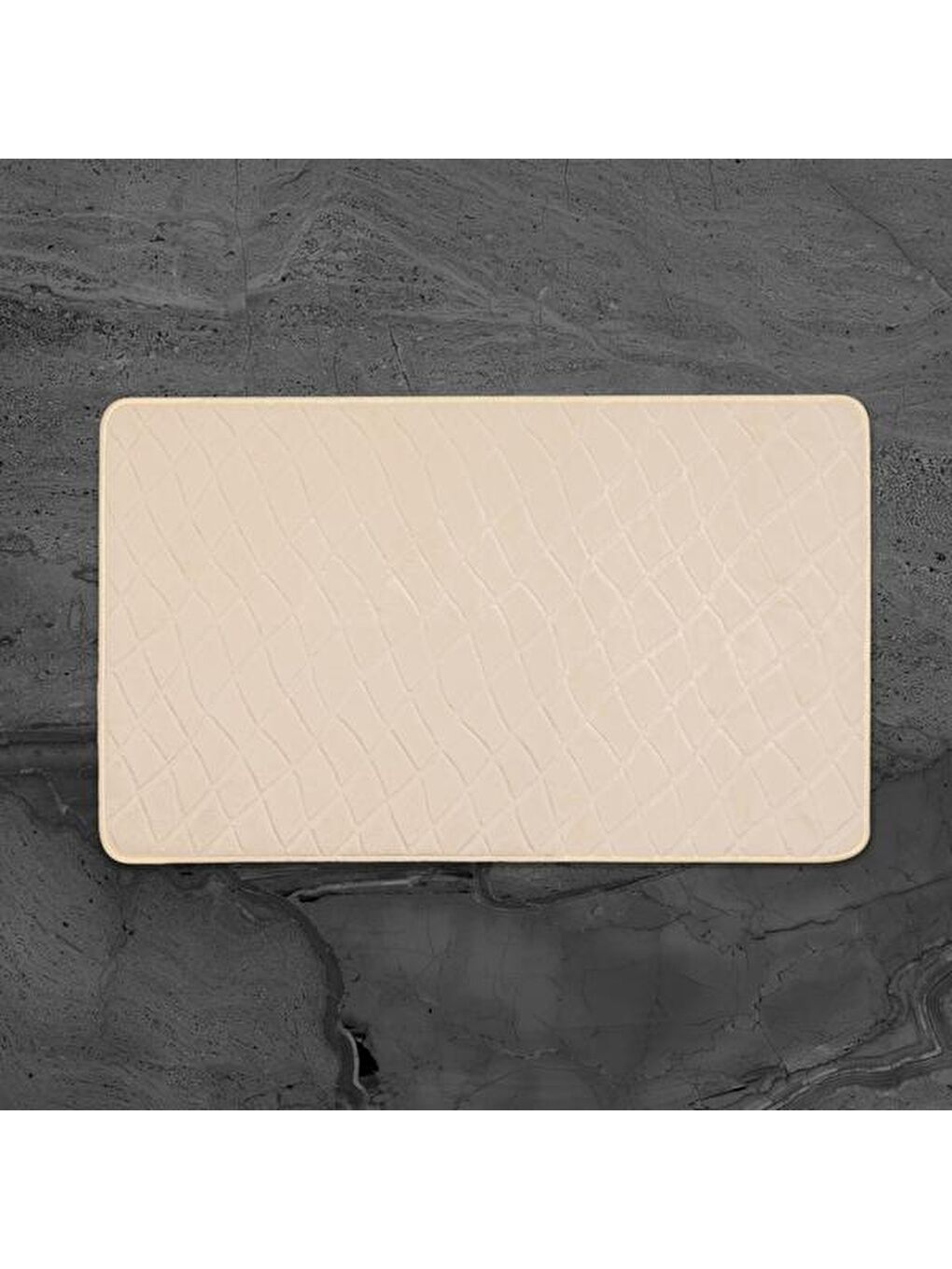 Bej Soft Holly 2'li Banyo Paspası - Taş - 60x100 cm + 50x60 cm-4