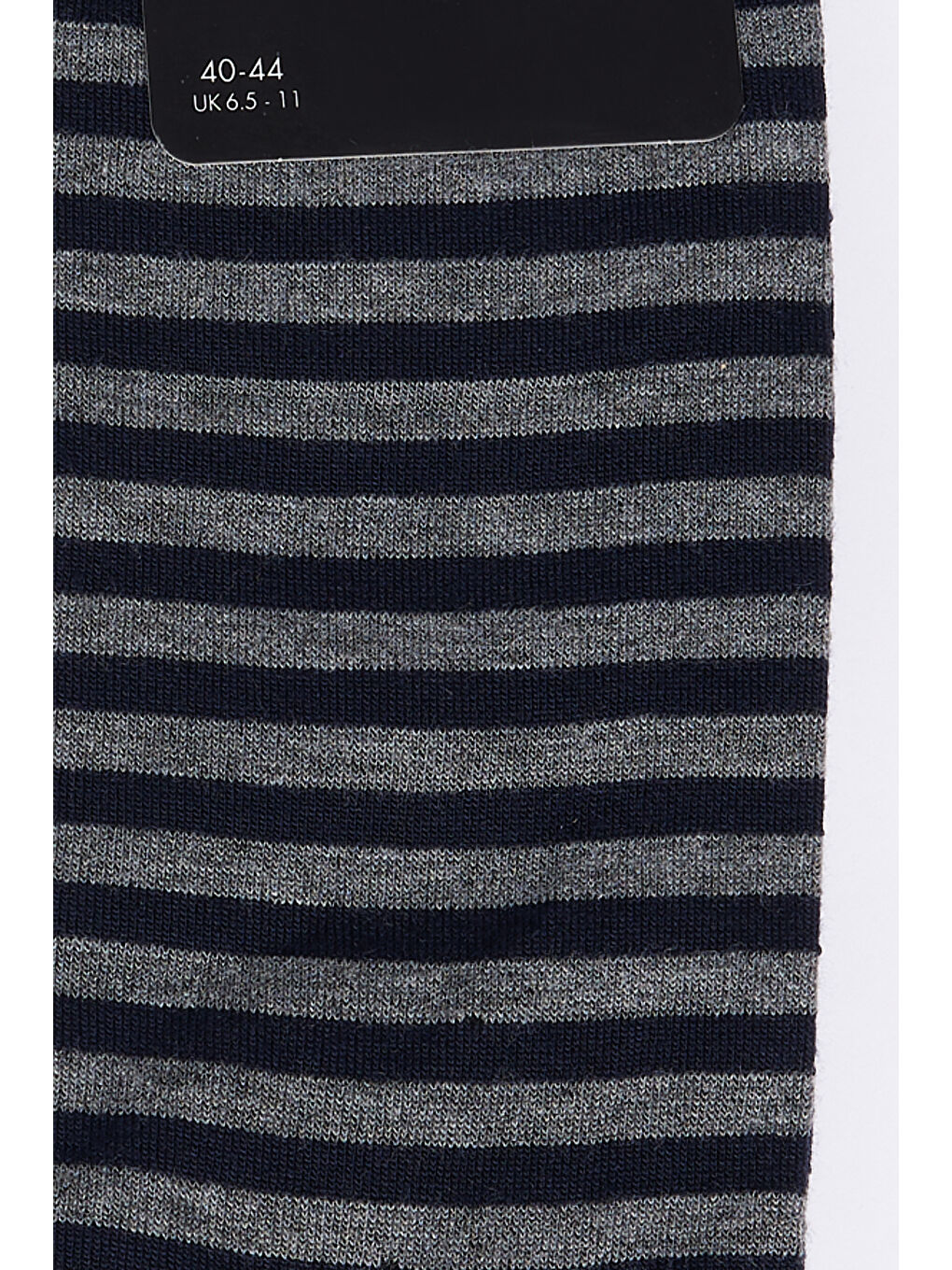 Erkek Lacivert-Gri Desenli Bambulu Soket Çorap-1