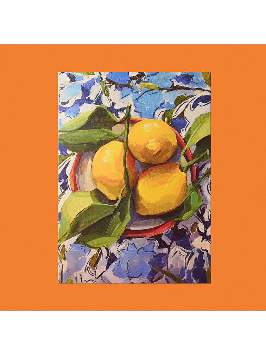 Deco Lime Cello Kanvas Tablo - Sarı - 50x70 cm-1