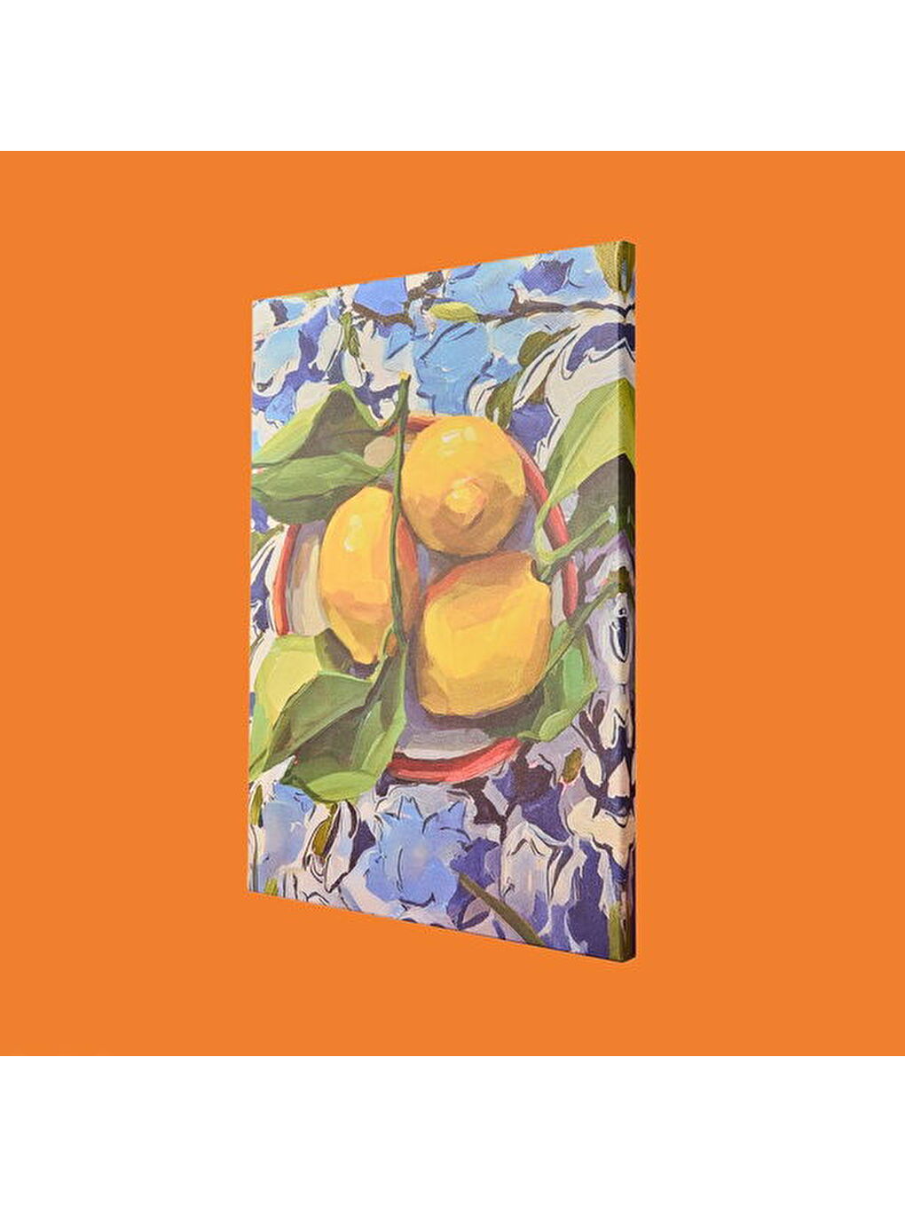 Deco Lime Cello Kanvas Tablo - Sarı - 50x70 cm-6