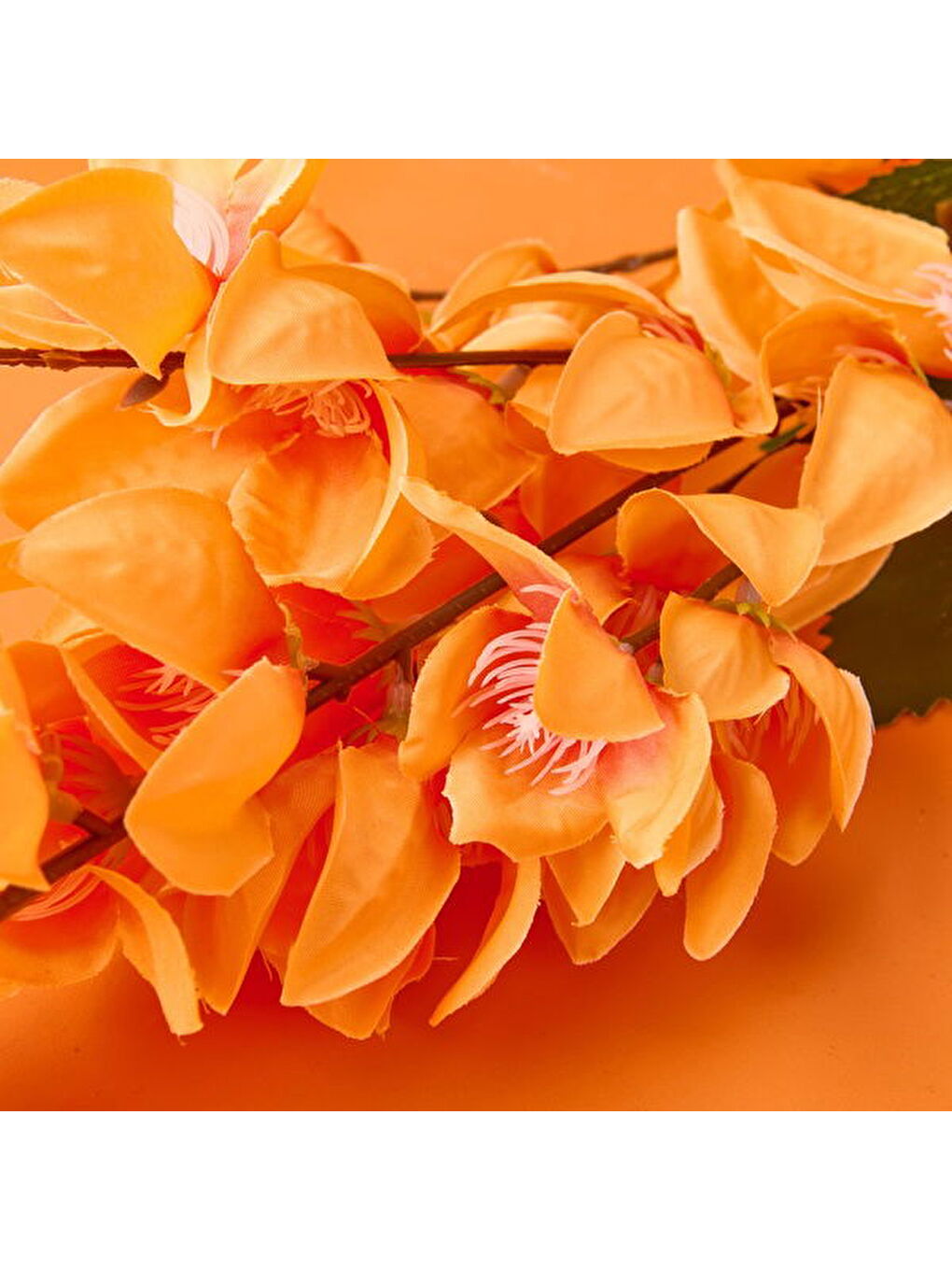 Deco Enkianthus Yapay Çiçek - Turuncu - 87 cm-1