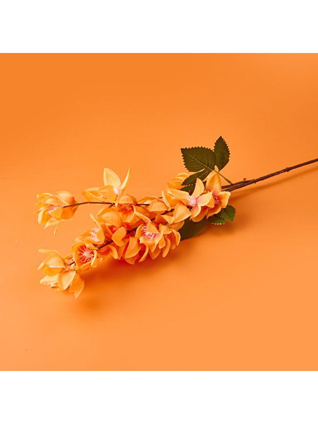 Deco Enkianthus Yapay Çiçek - Turuncu - 87 cm-2
