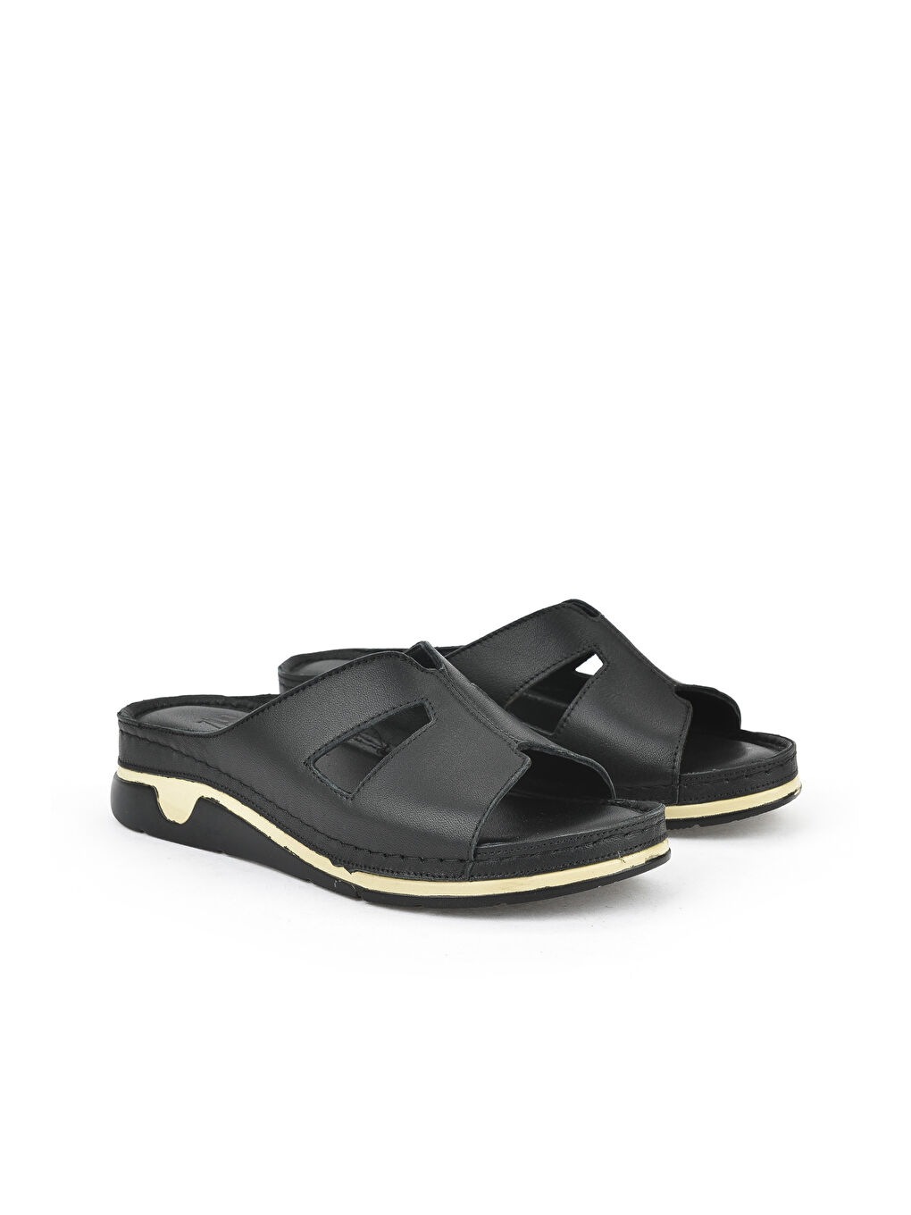 Kadın Hakiki Deri Terlik 1511008Z23 Siyah-1