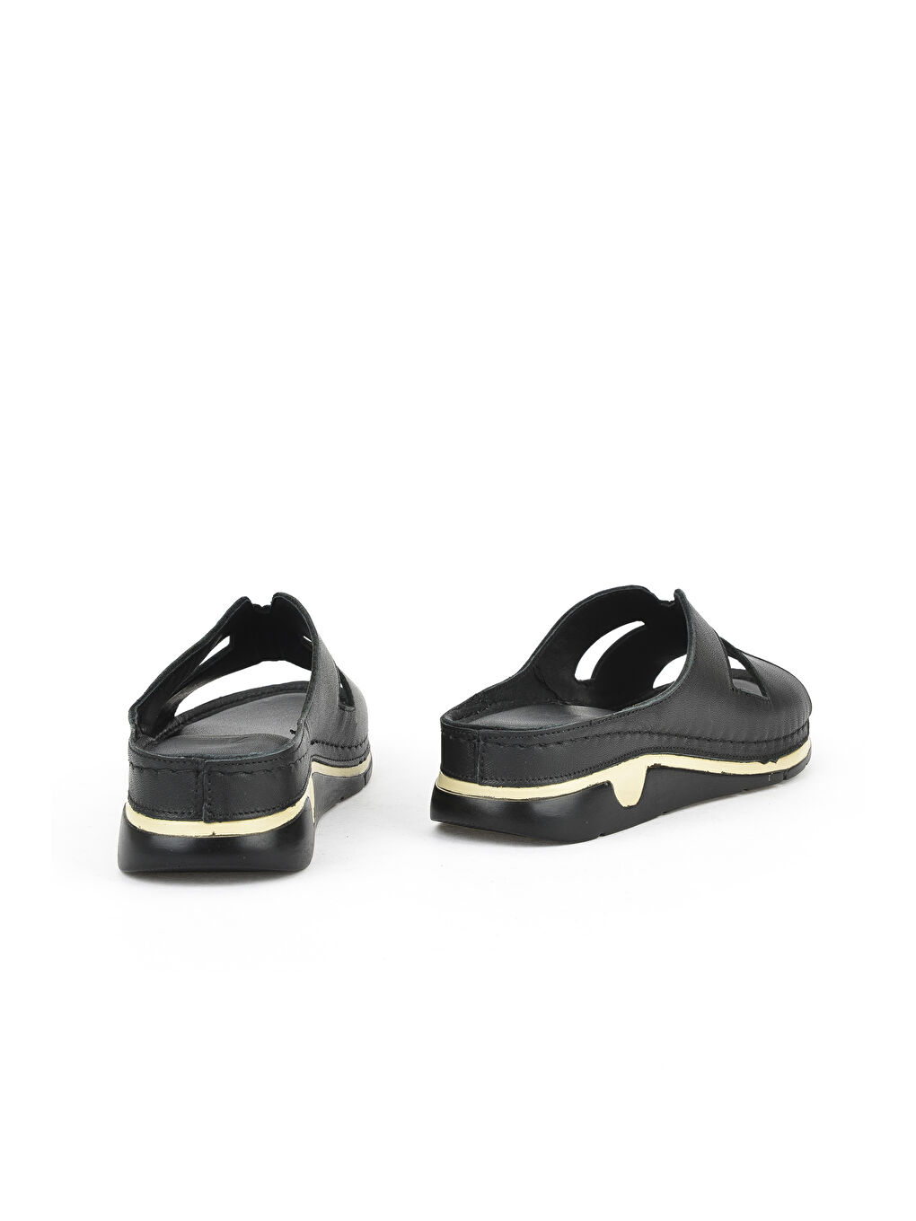 Kadın Hakiki Deri Terlik 1511008Z23 Siyah-2