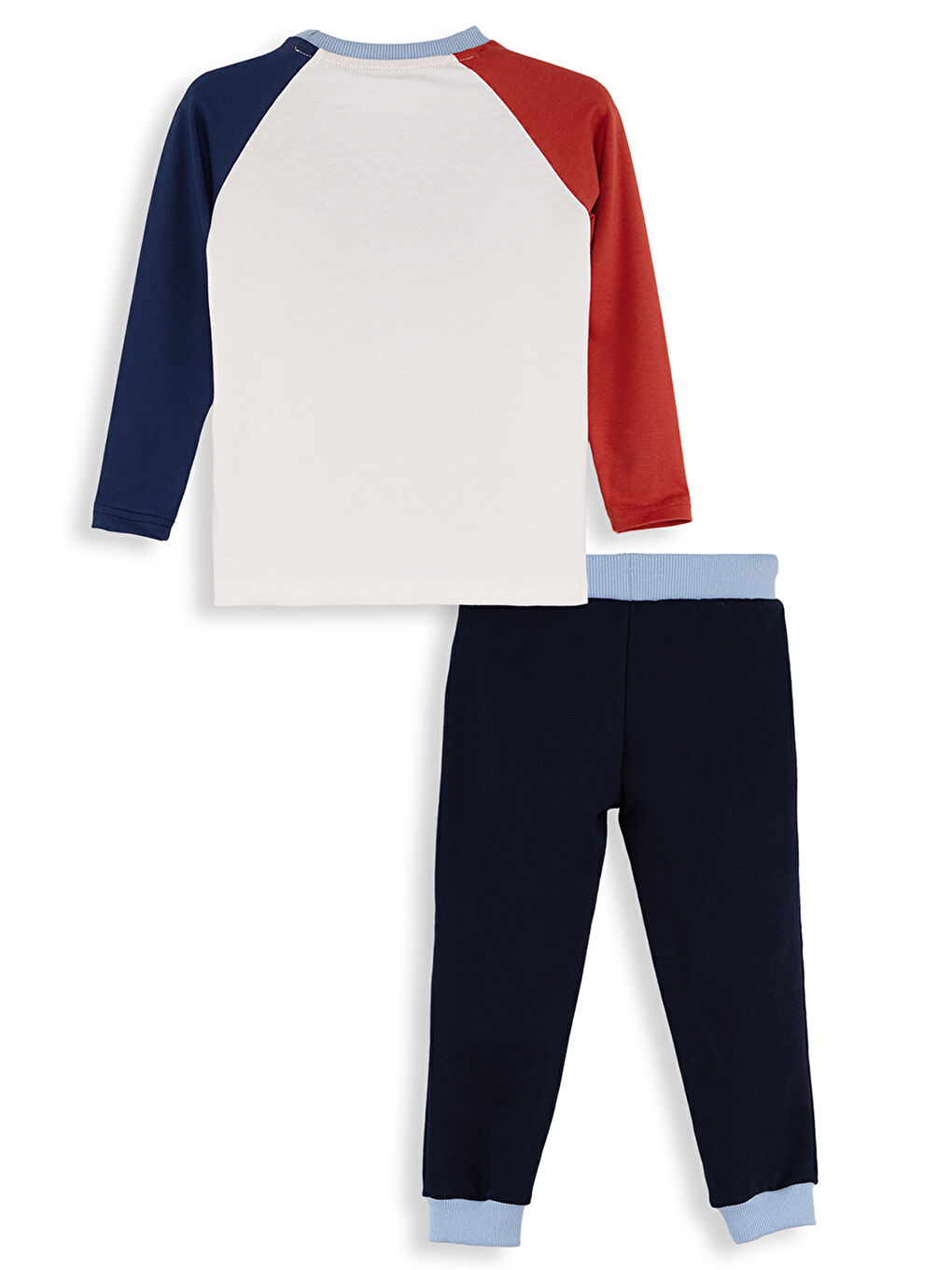 Beyaz Bricks Dino Erkek Çocuk T-Shirt Pantolon Takım-3