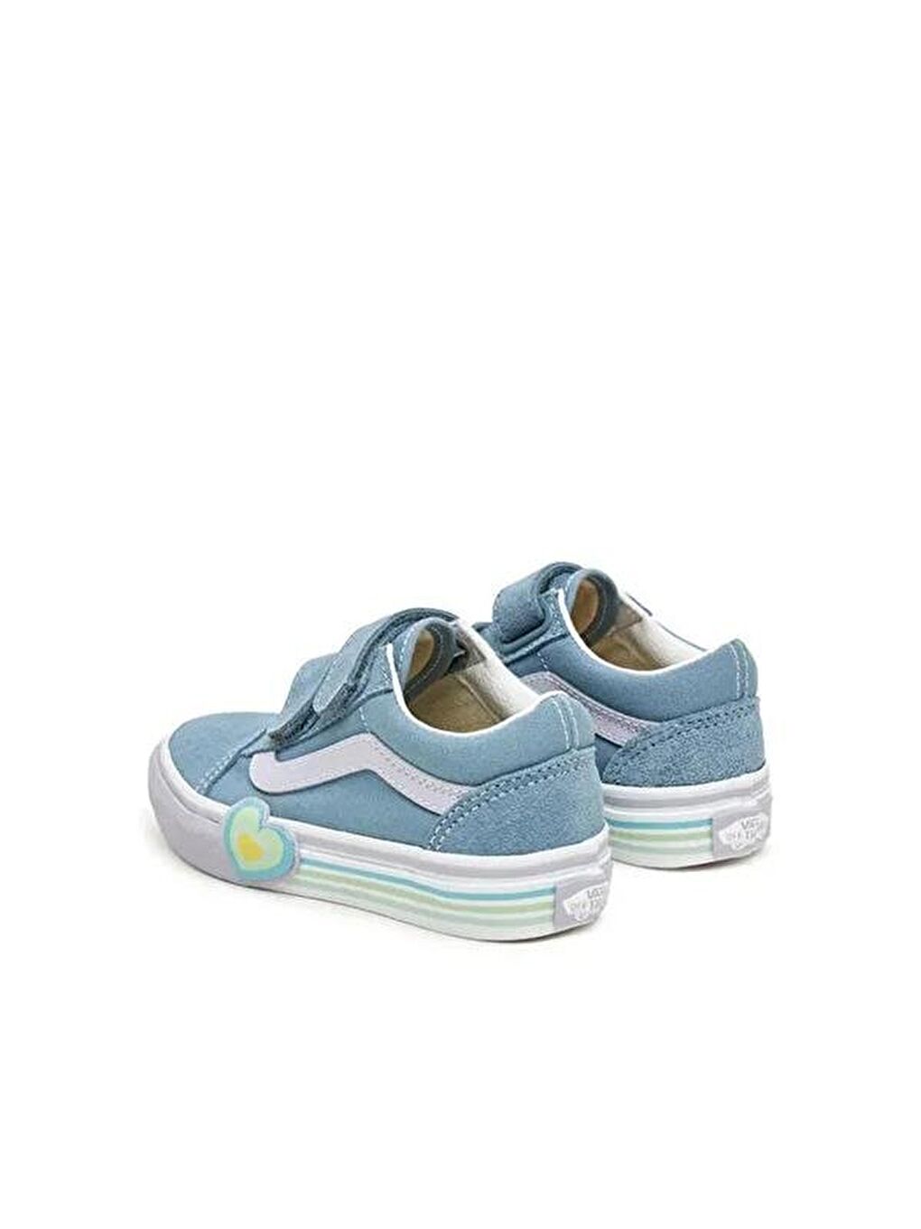 Old Skool V Heart Çocuk Mavi Sneaker-2