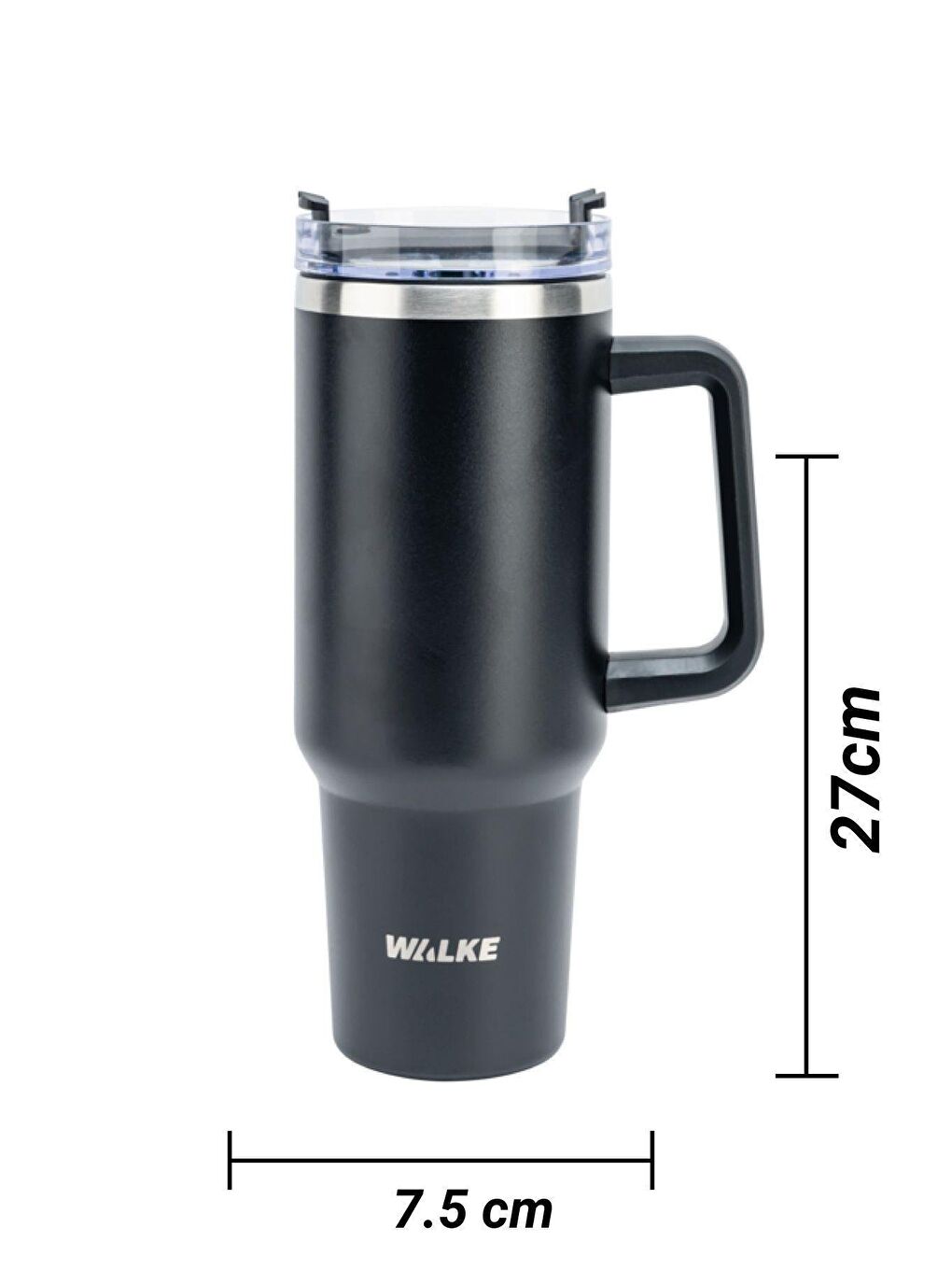 Siyah Luxury Pipetli Bardak Termos 1.2 Litre-2