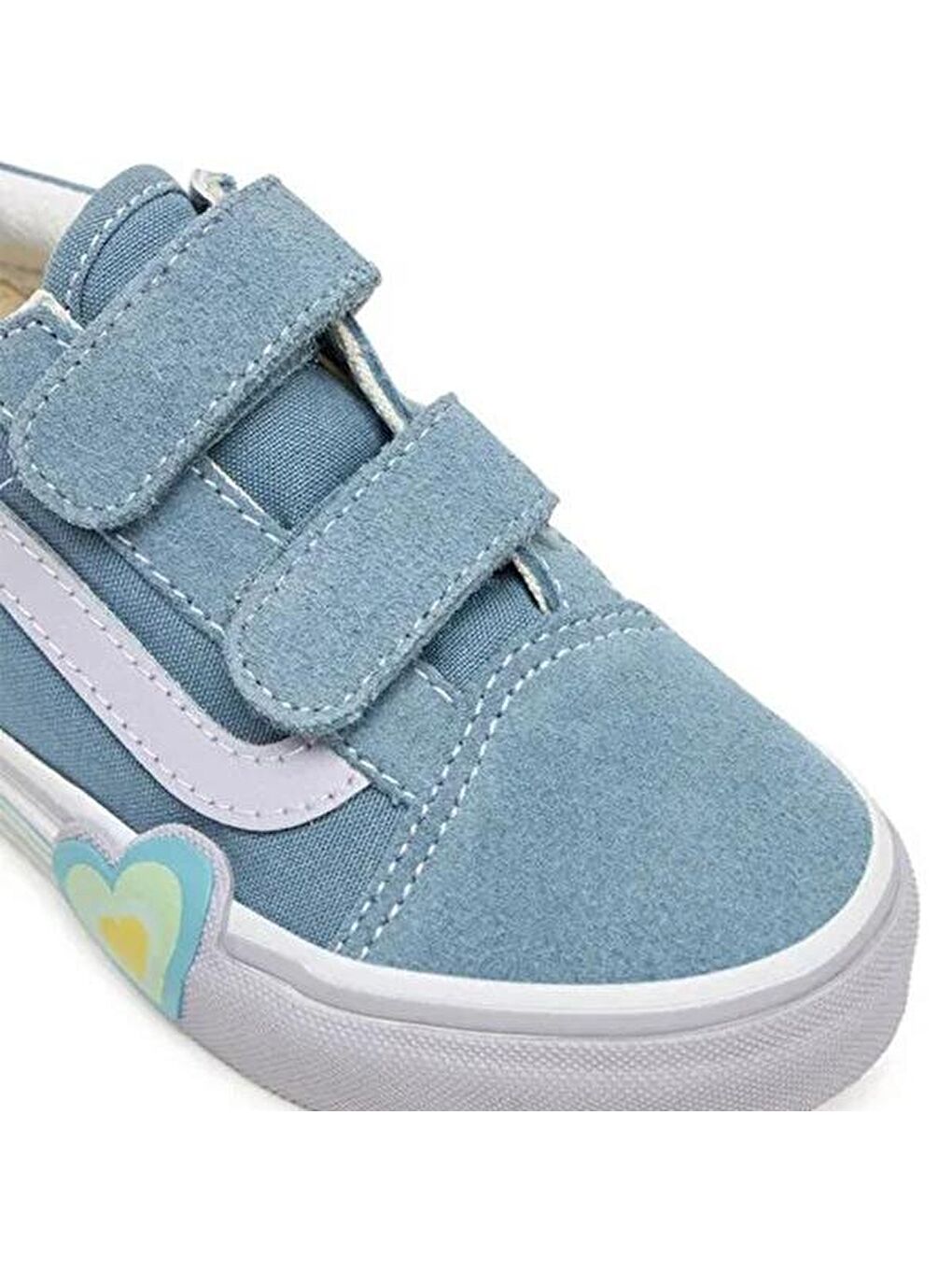 Old Skool V Heart Çocuk Mavi Sneaker-5
