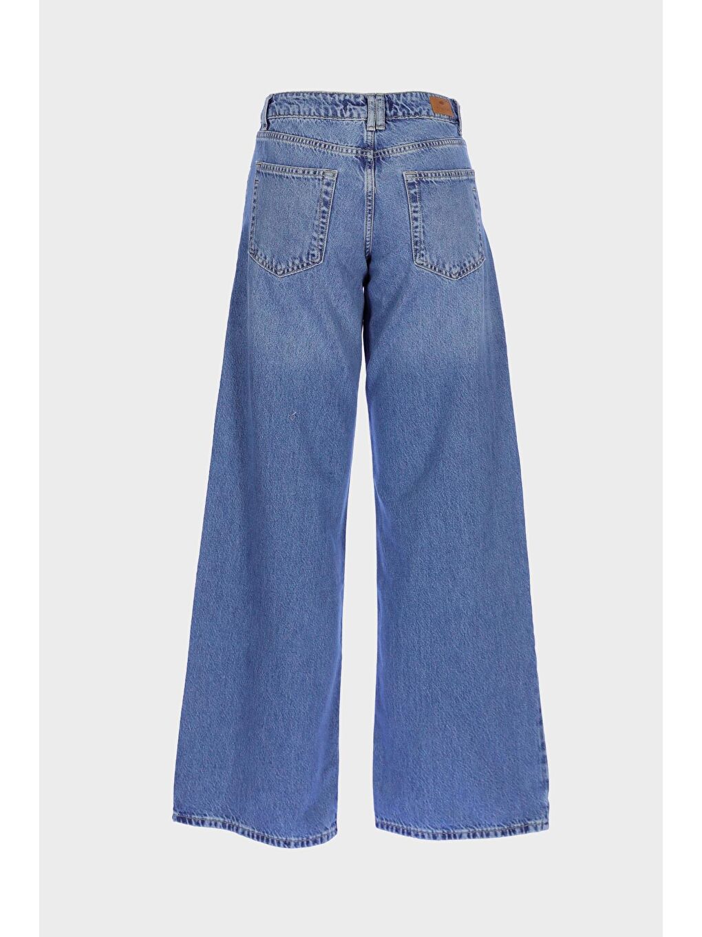 Cross Jeans Weslie Açık Mavi Yüksek Bel Patı Fermuarlı Wideleg Jean Pantolon C 4530-109 - 1