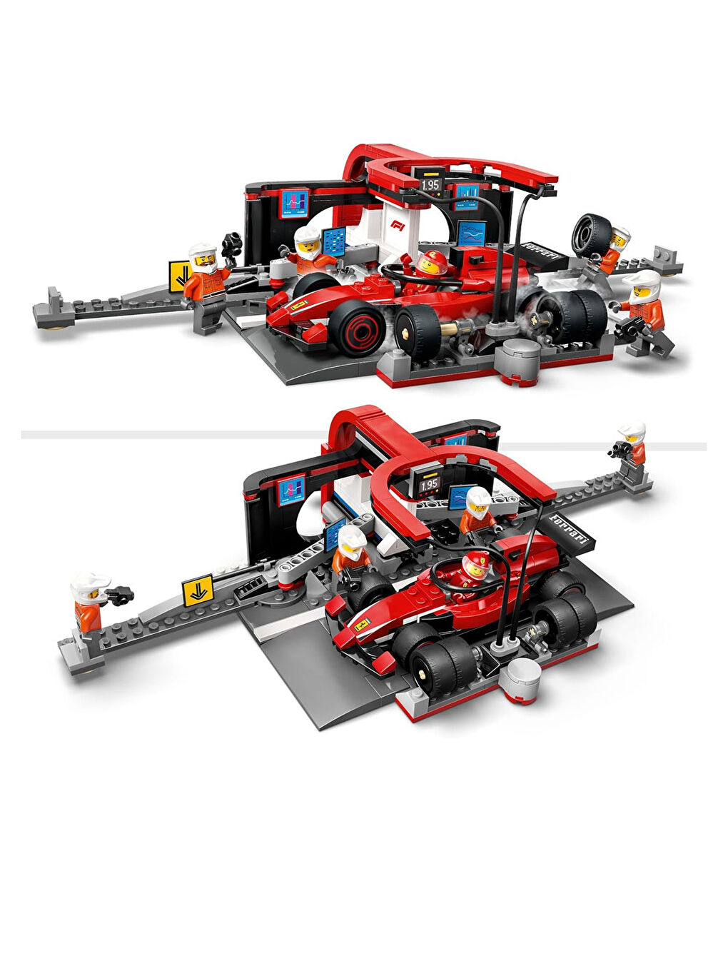 City Ferrari Arabalı F1 Pit Stop ve Pit Ekibi 60443-5
