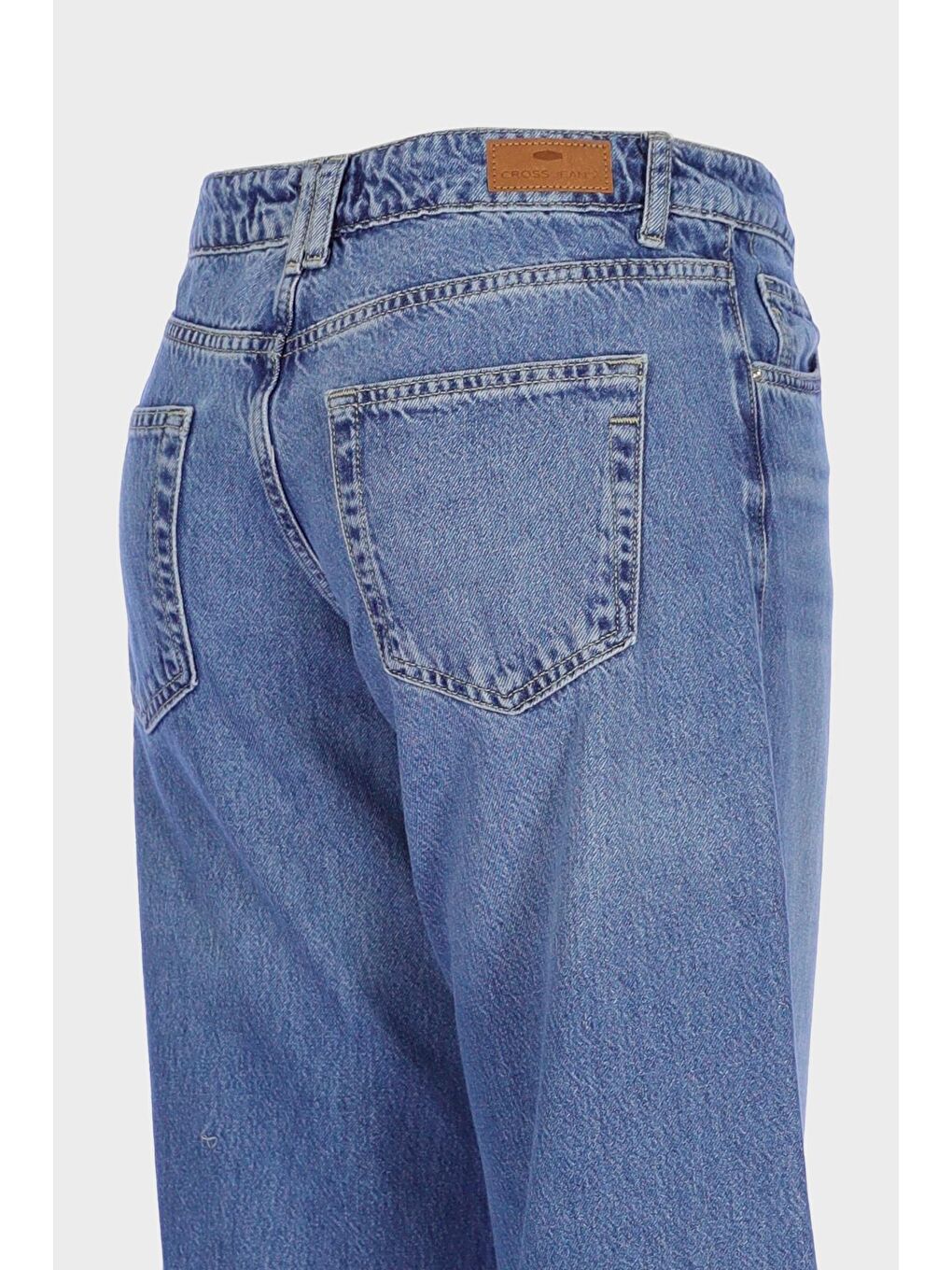 Cross Jeans Weslie Açık Mavi Yüksek Bel Patı Fermuarlı Wideleg Jean Pantolon C 4530-109 - 2