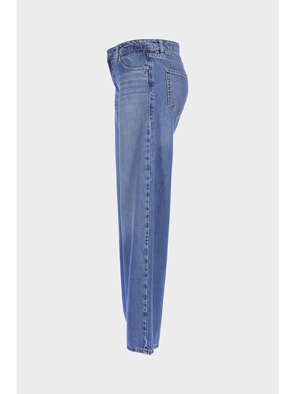 Cross Jeans Weslie Açık Mavi Yüksek Bel Patı Fermuarlı Wideleg Jean Pantolon C 4530-109 - 3