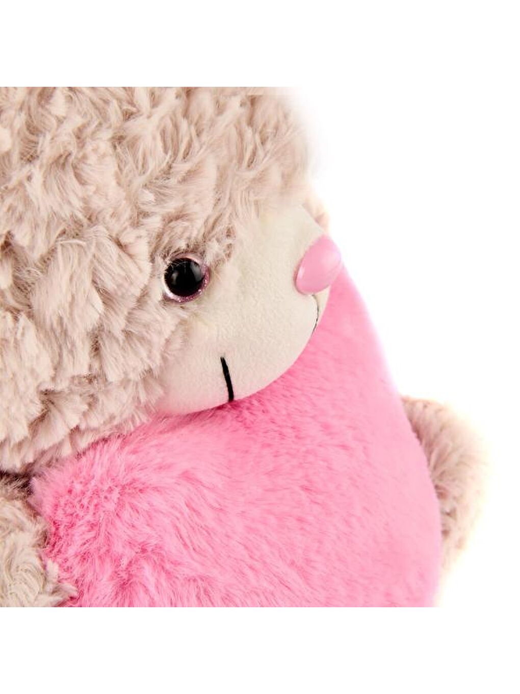 Soft Kalpli Ayıcık Figürlü Yastık - Bej - 35x15 cm-4