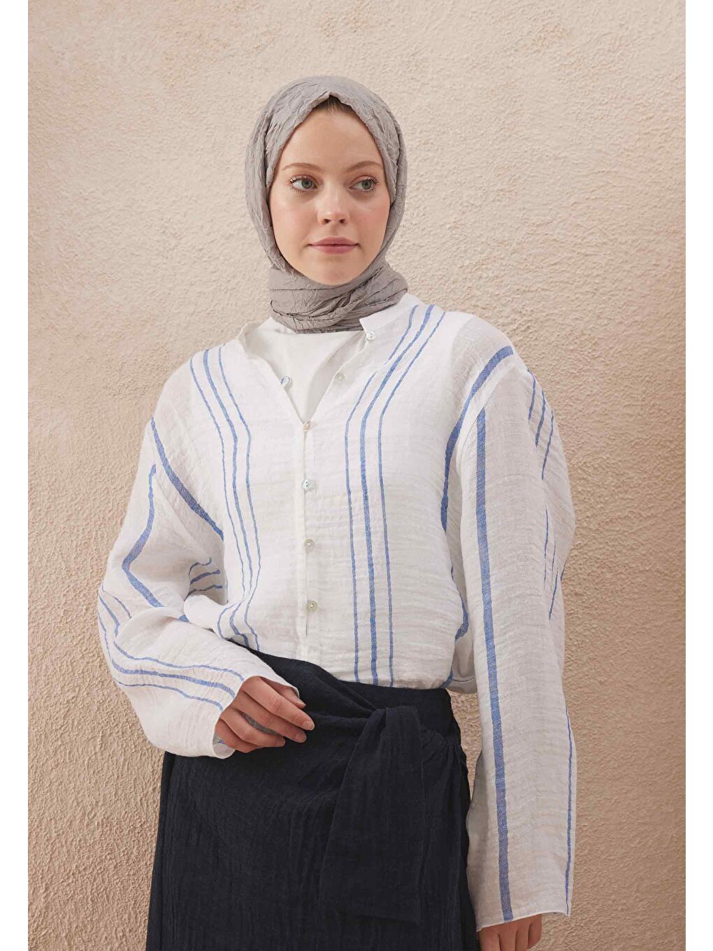 Vual Crash Şal Köz Grisi-2