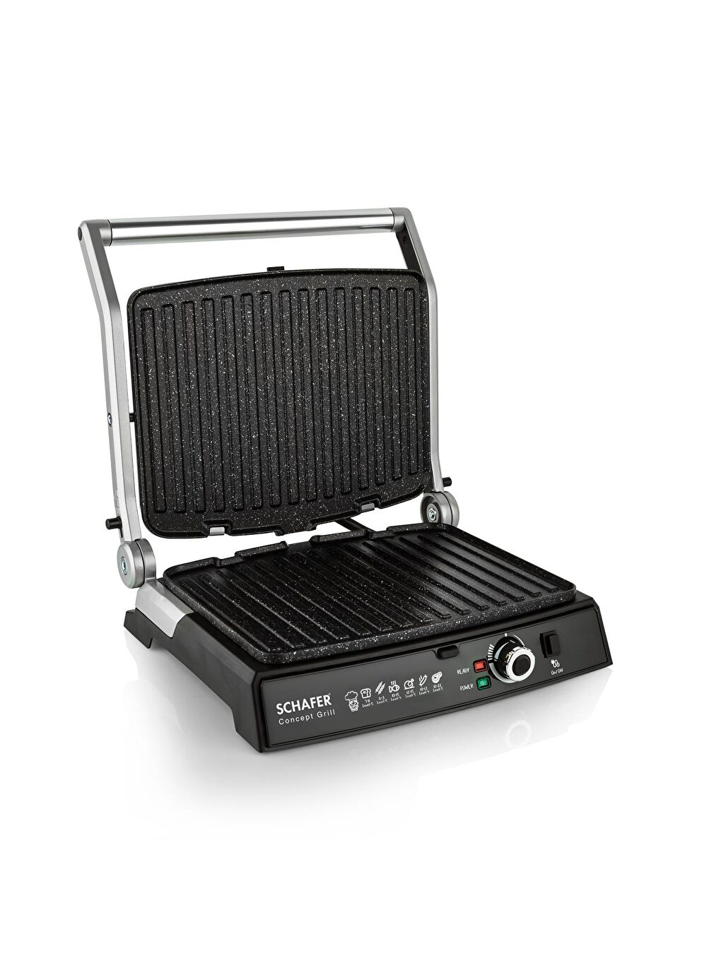 SCHAFER Gümüş Concept Grill Tost Makinesi-Inox - 4