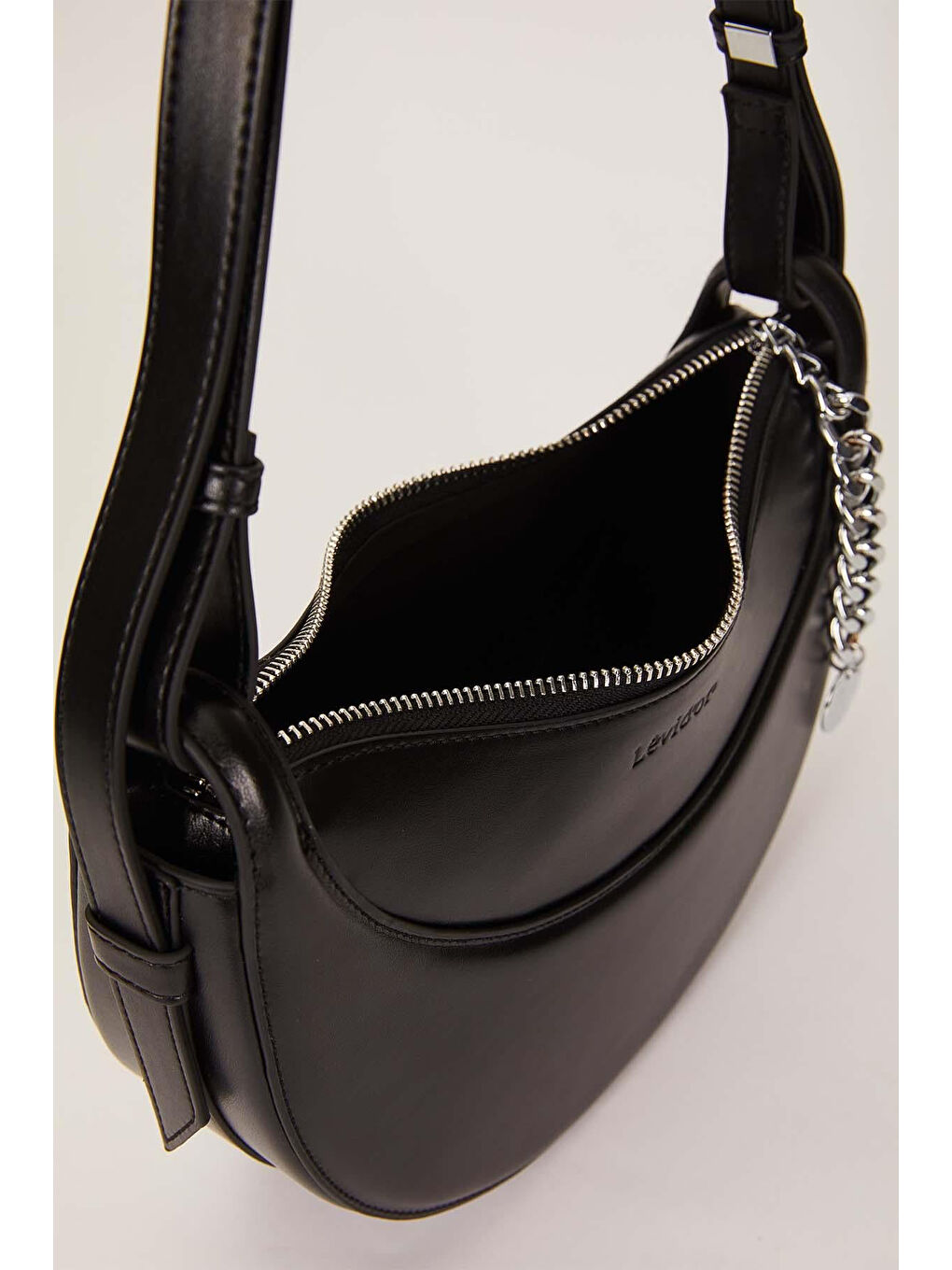 Birleştirilebilir Askılı Deri Çanta 930624 Siyah-1