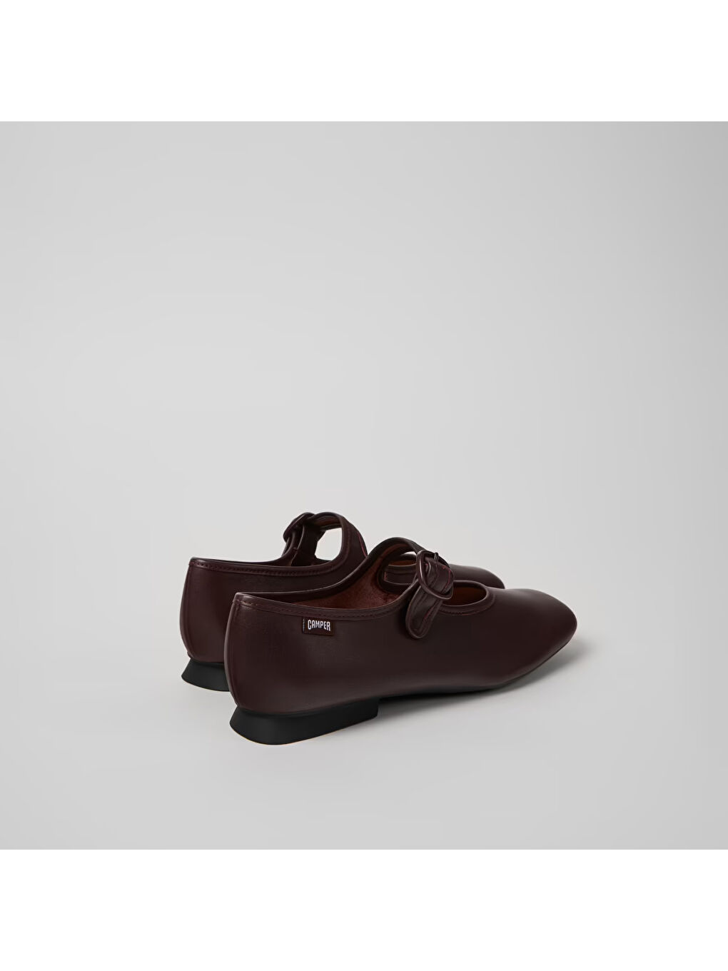 Kadın Bordo Tokalı Babet K201629-011 Casi Myra Burgundy-1