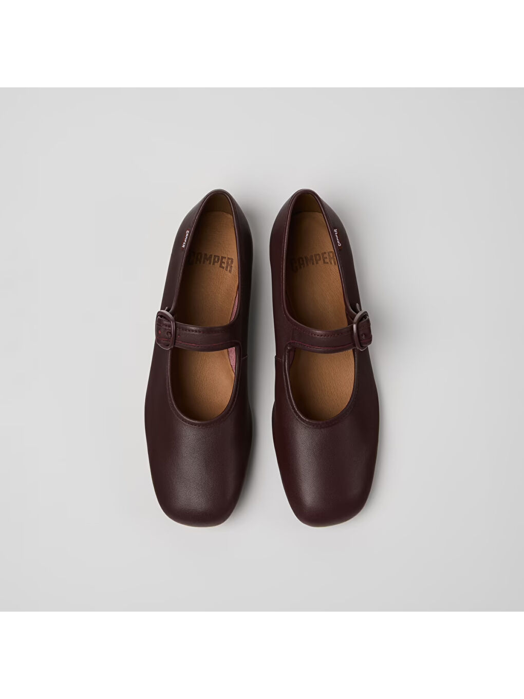 Kadın Bordo Tokalı Babet K201629-011 Casi Myra Burgundy-4