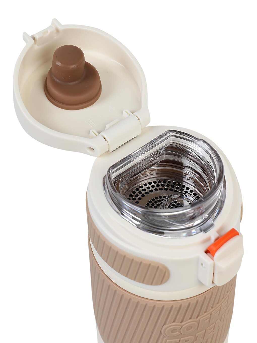 Çelik Termos 450 Ml - Beyaz-1
