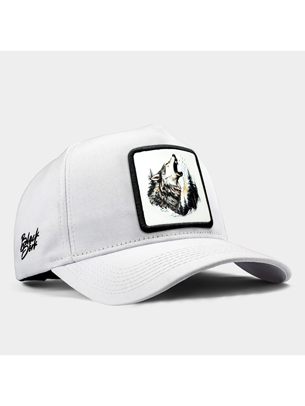 BlackBörk Lacivert V1 Baseball   6BS Kod Logolu Unisex Beyaz Şapka  Cap