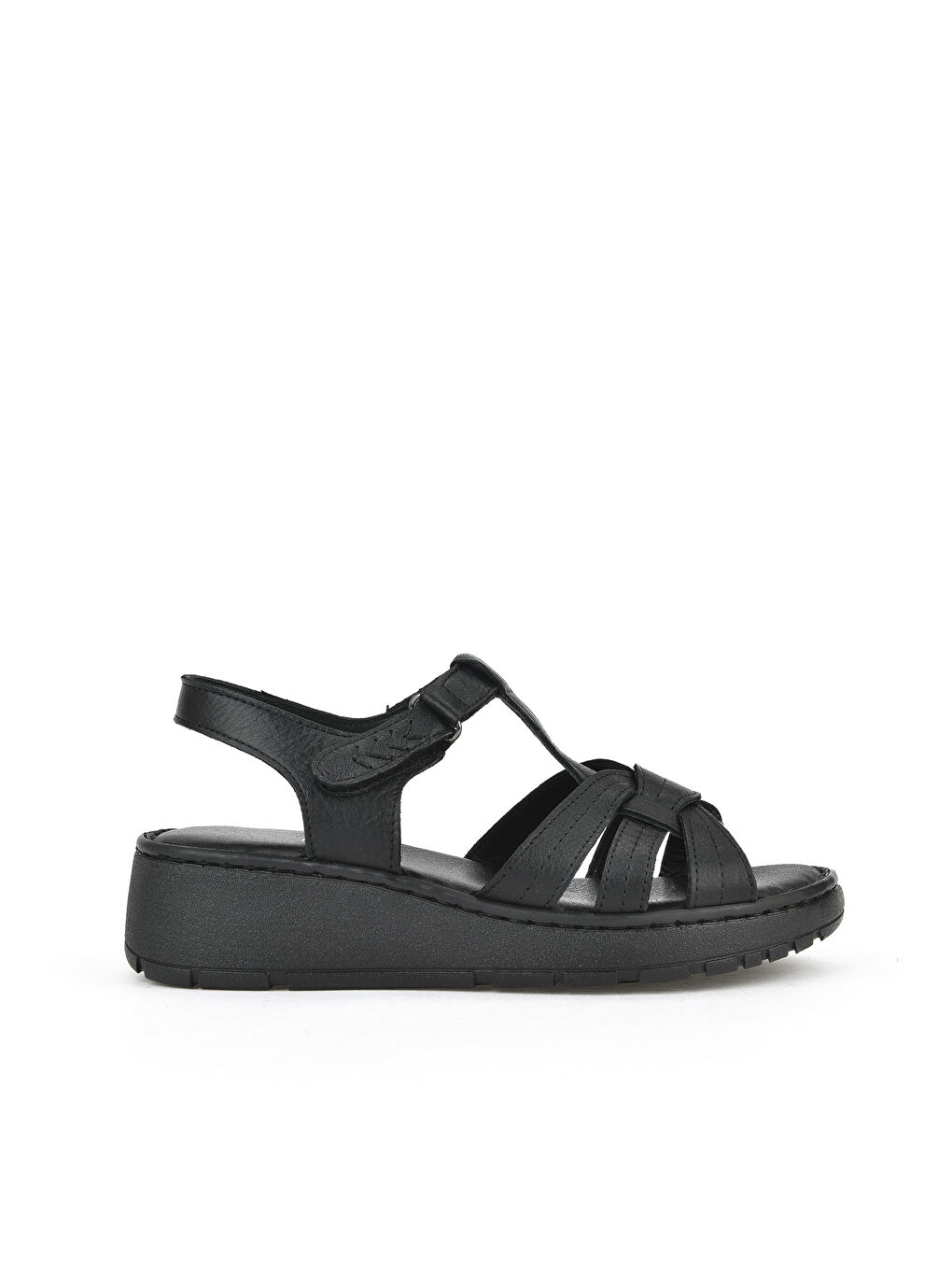 Kadın Hakiki Deri Sandalet 1511048Z501 Siyah