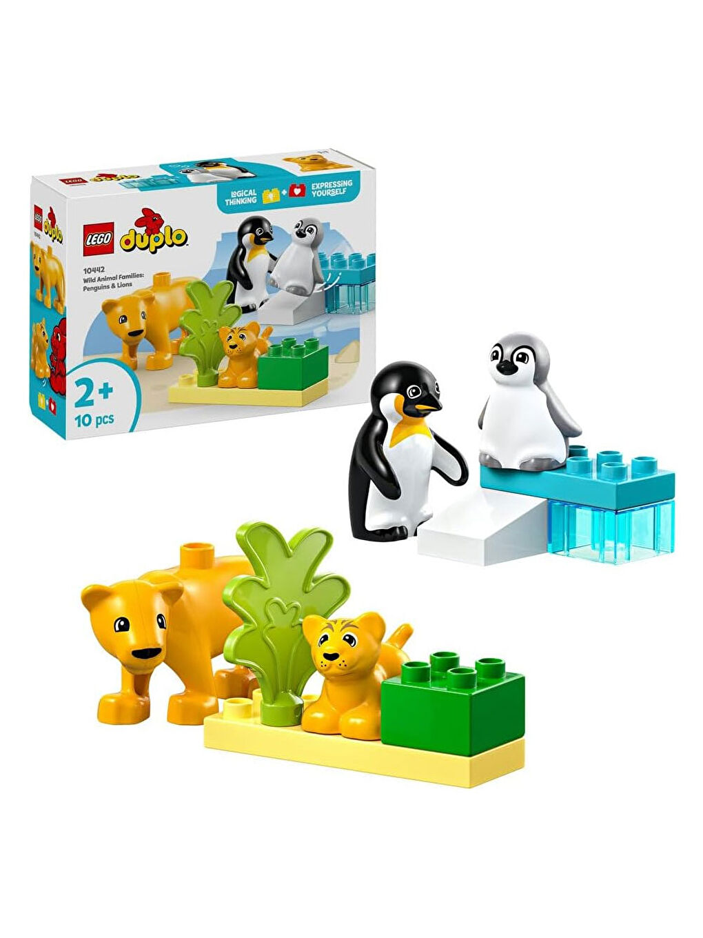 Lego DUPLO Kasabası Vahşi Hayvan Aileleri: Penguenler ve Aslanlar 10442