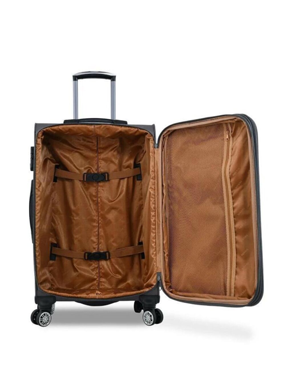 Unisex Gri Kumaş Büyük Boy Valiz Fsl010byk-3