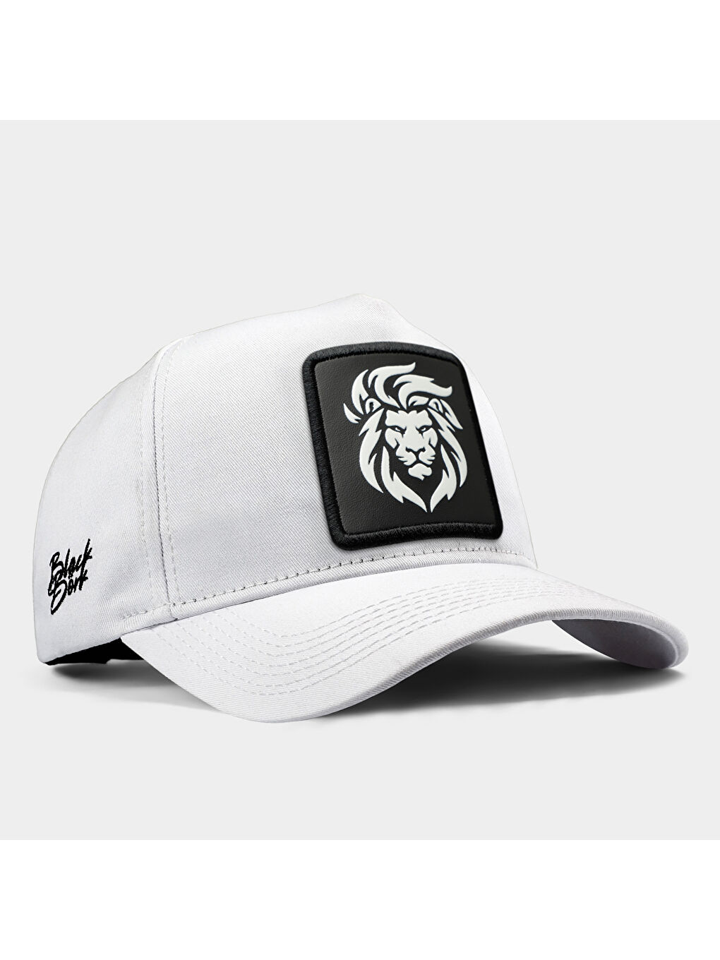 BlackBörk V1 Baseball Aslan - 9 Kod Logolu Unisex Beyaz Şapka (Cap)