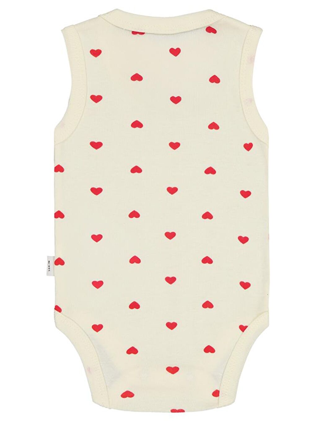 Baby Kalp Baskılı 1-36 Ay Çıtçıtlı Badi - Sarı 3-6 Ay-2