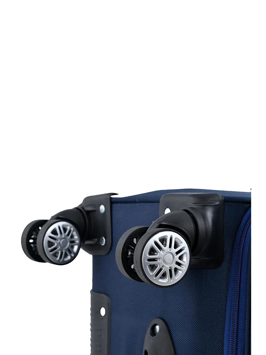 Lacivert Unisex Gri Kumaş Büyük Boy Valiz Fsl010byk-3