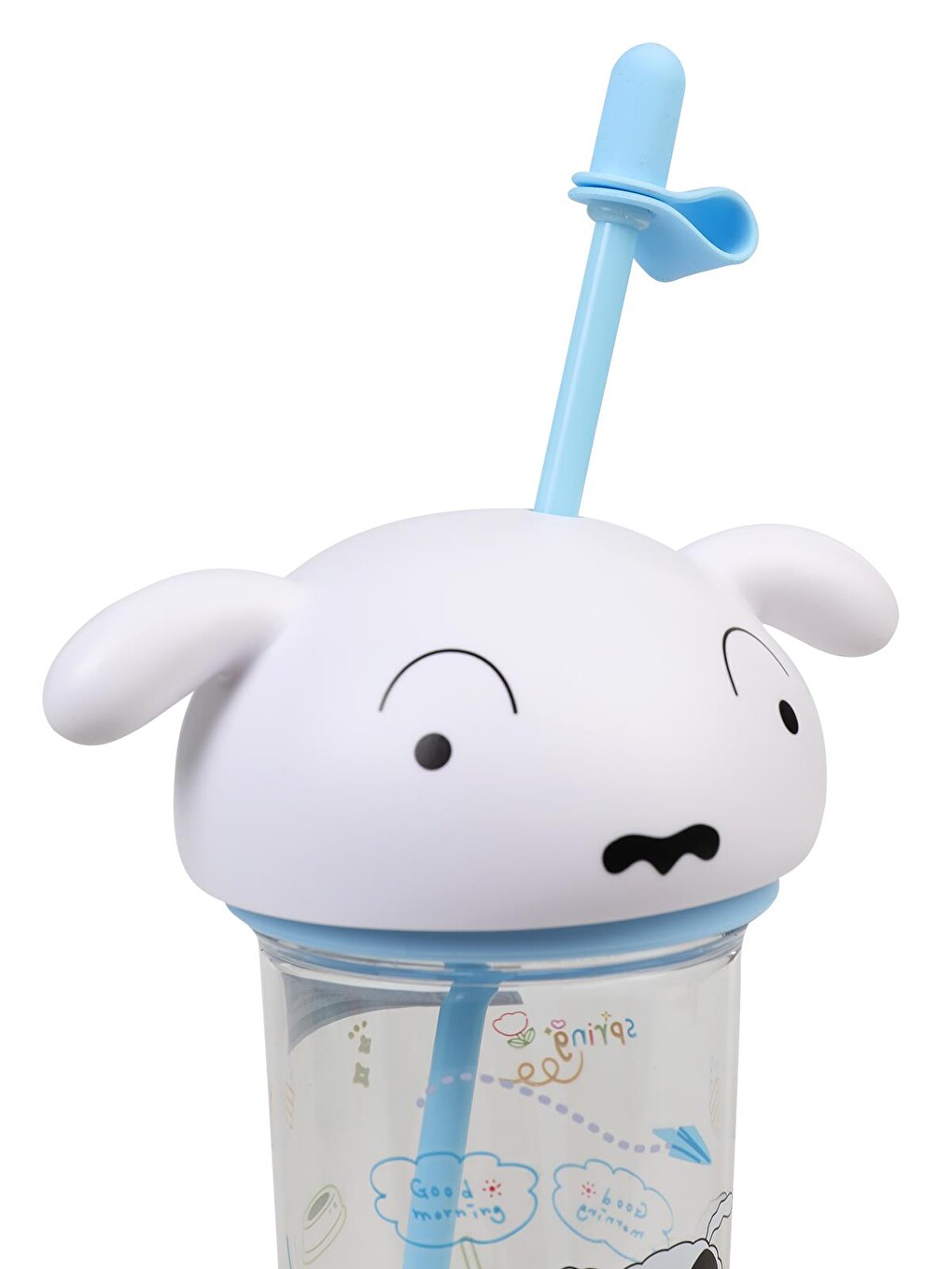 Crayon Shinchan Pipetli Matara 500 Ml - Beyaz-2