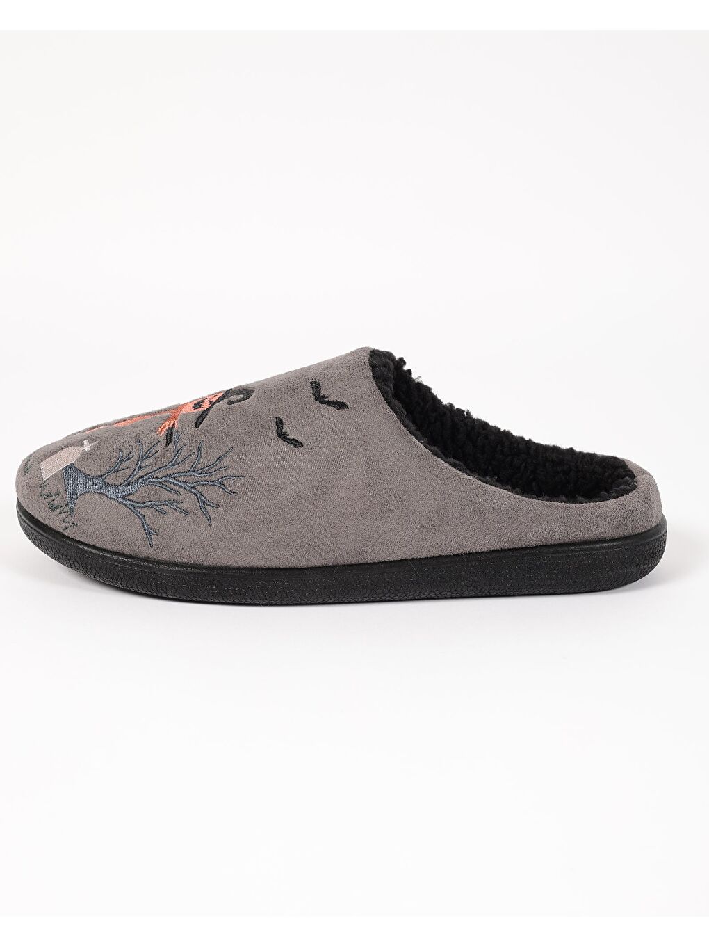 Antrasit Erkek Halloween Korkuluk Temalı Ev İçi Ayakkabı-2