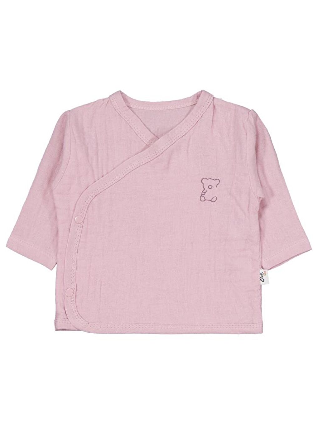 Baby Ayıcık Baskılı Zıbın Takımları - Pembe 0-1 Ay