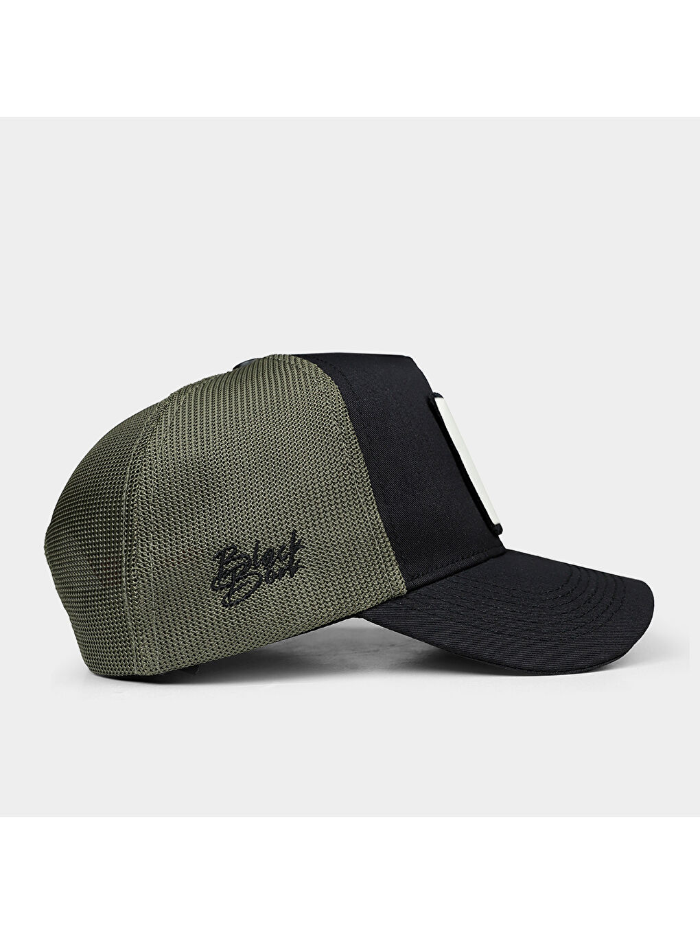 BlackBörk Bej V1 Trucker   6BS Kod Logolu Unisex Siyah Haki Şapka  Cap - 1