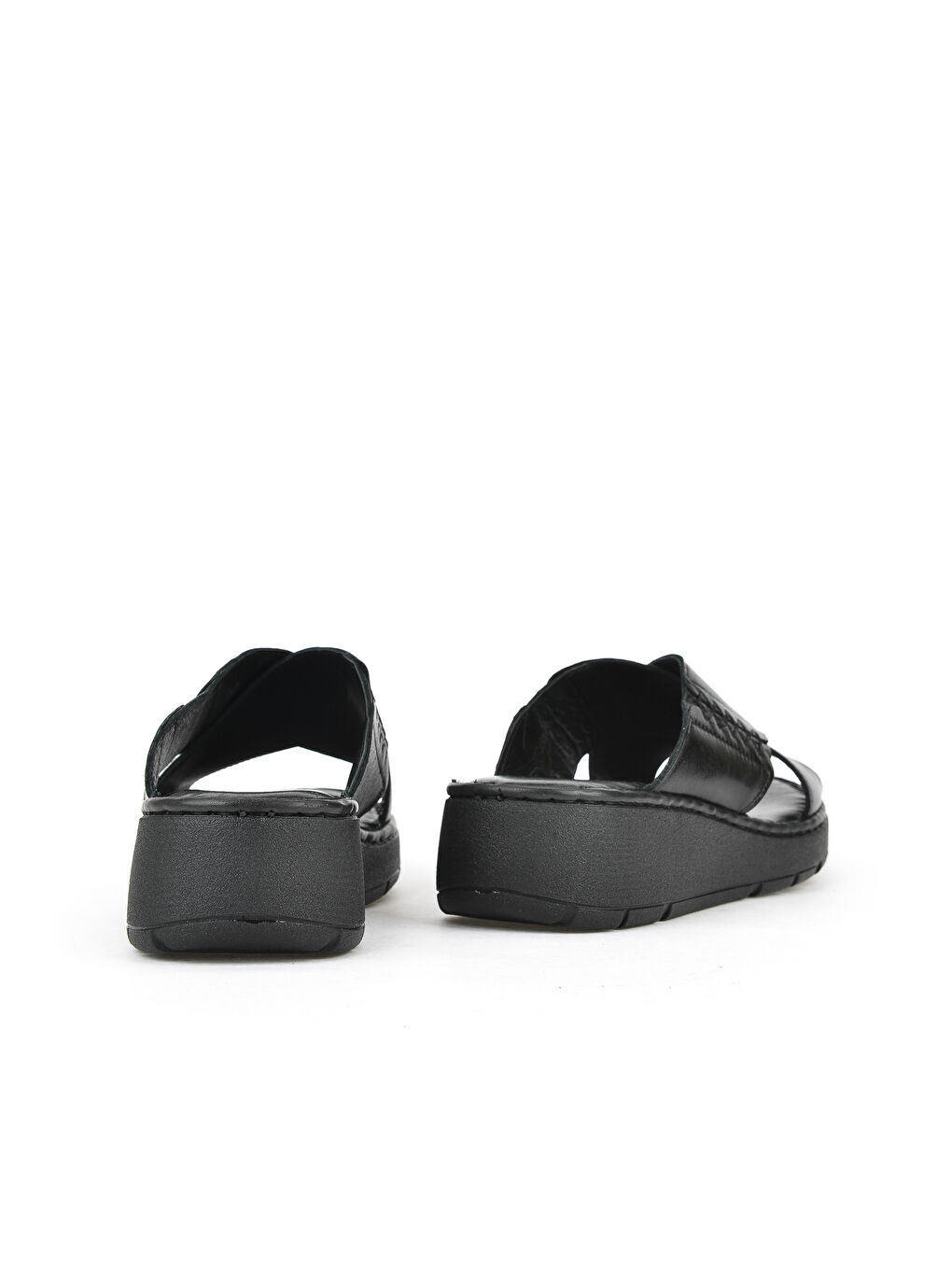 Kadın Hakiki Deri Terlik 1511048Z15 Siyah-2