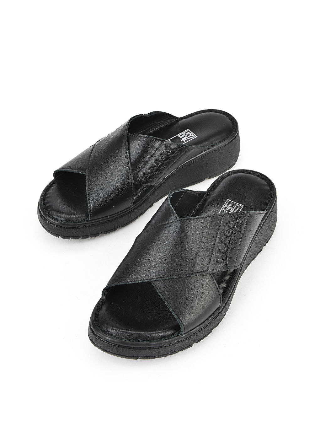 Kadın Hakiki Deri Terlik 1511048Z15 Siyah-4