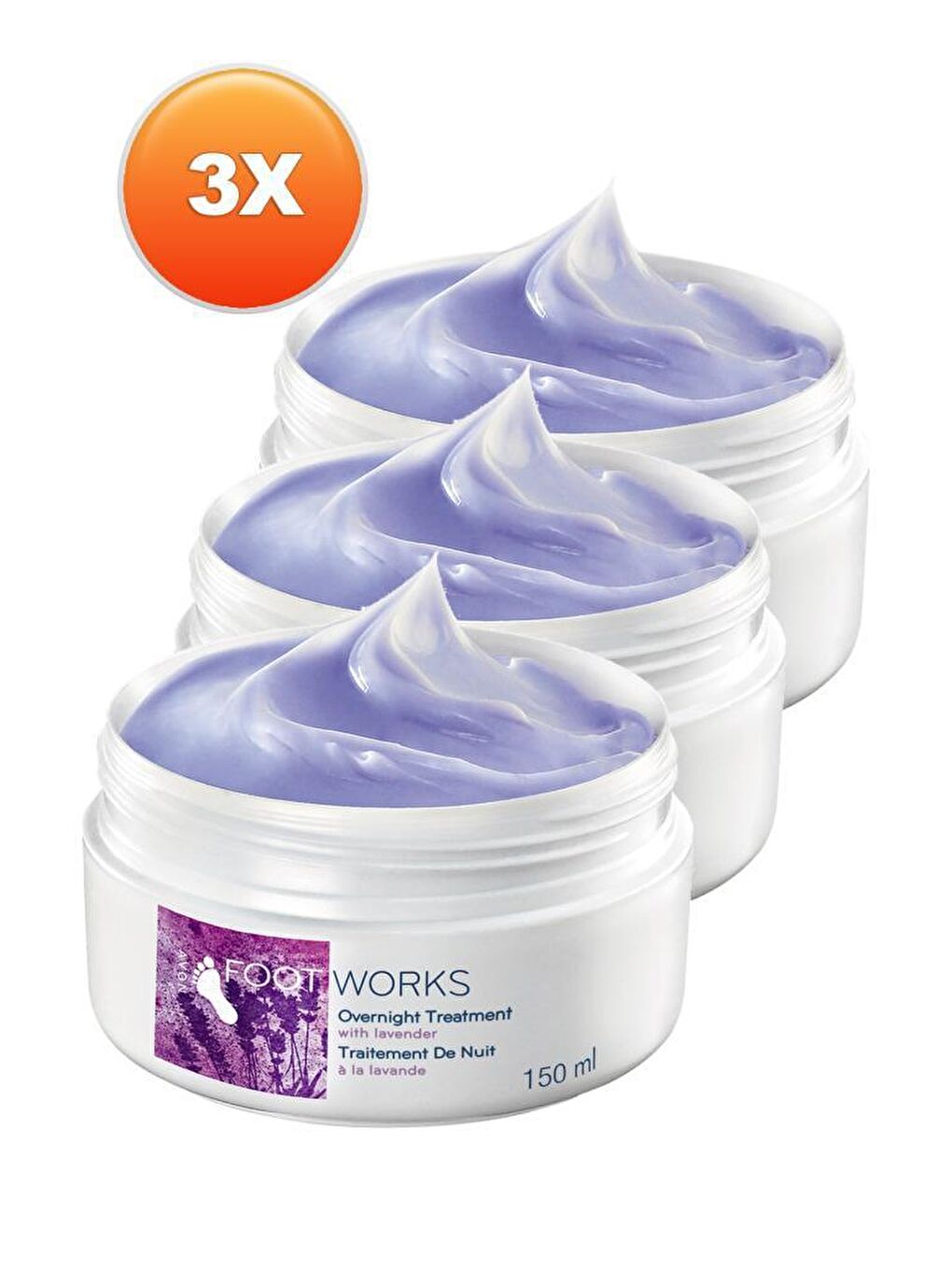 AVON Renksiz Lavanta Özlü Gece Ayak Kremi 150 Ml. Üçlü Set - 1