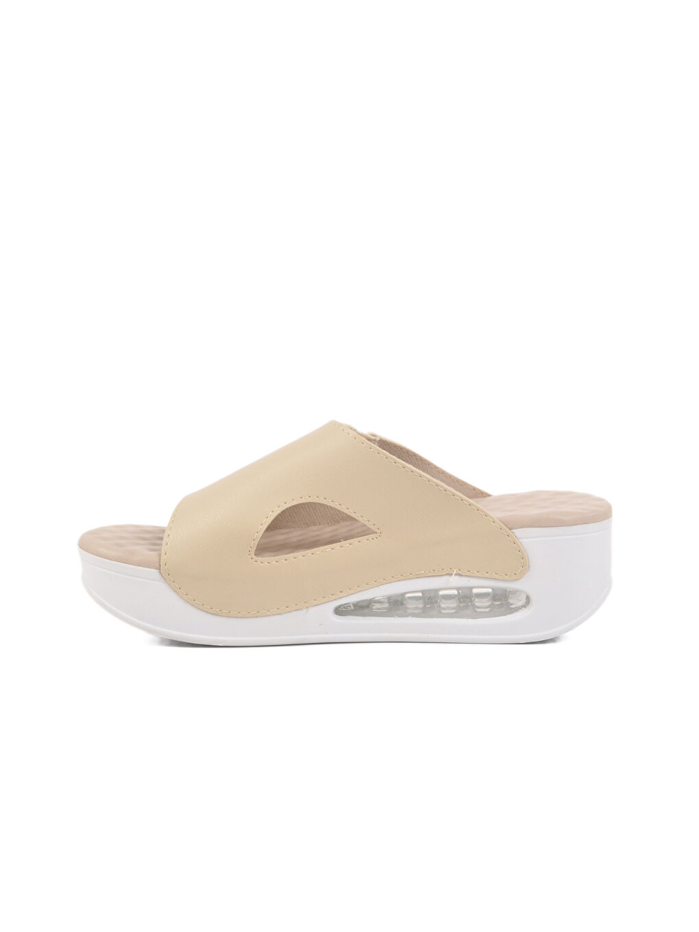 Bej Anatomik Yüksek Taban Kadın Terlik 100-962 Z-1