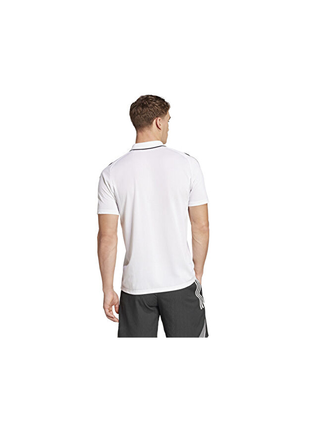 Tiro25c Erkek Futbol Polo Yaka Tişört Jy1807 Beyaz-1