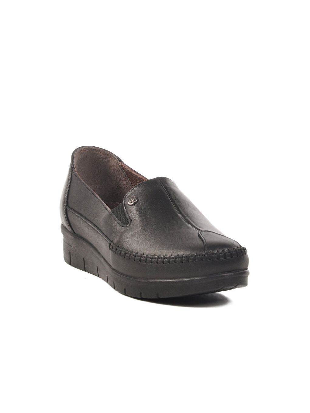 Siyah Hakiki Deri Anatomik Kadın Casual Ayakkabı 664 Z-2