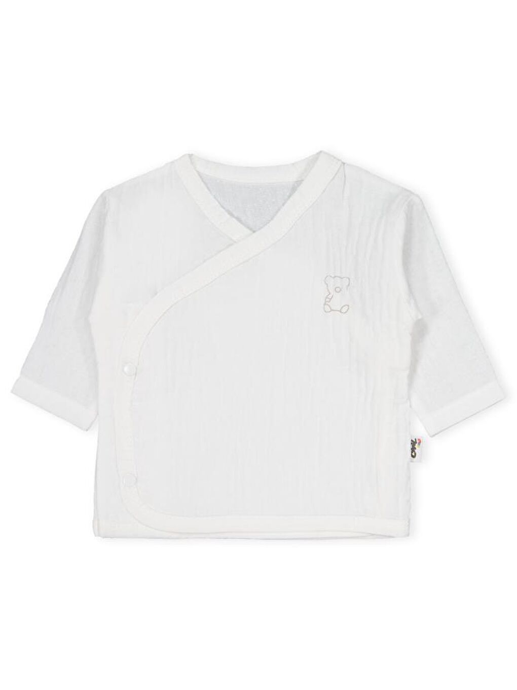 Baby Ayıcık Baskılı Zıbın Takımları - Ekru 0-1 Ay-1