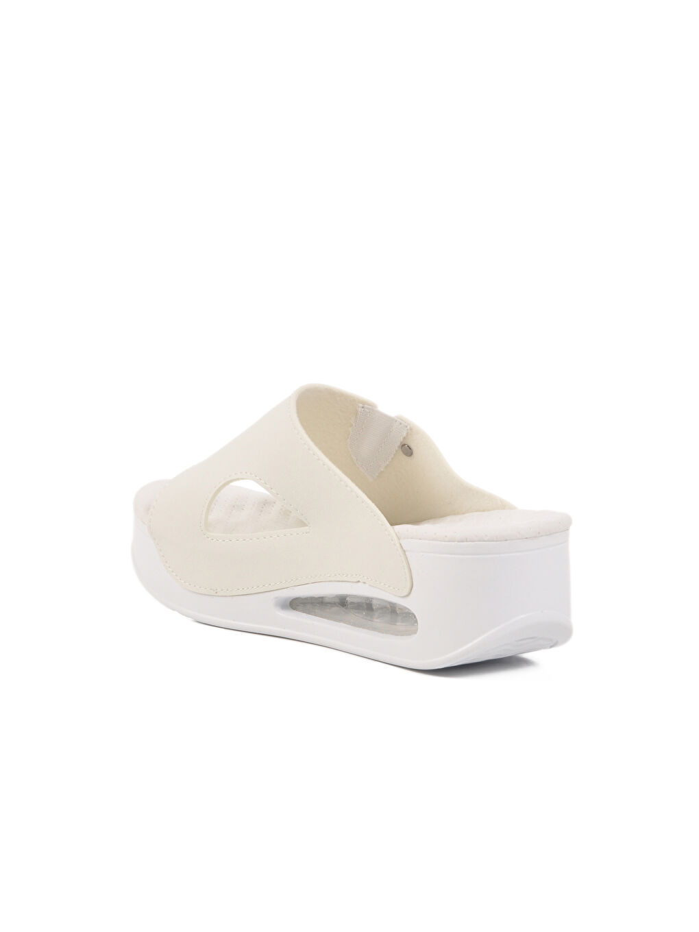 Beyaz Anatomik Yüksek Taban Kadın Terlik 100-962 Z-3