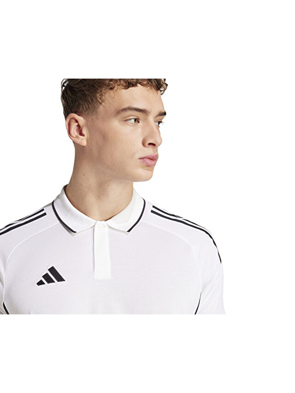 Tiro25c Erkek Futbol Polo Yaka Tişört Jy1807 Beyaz-5