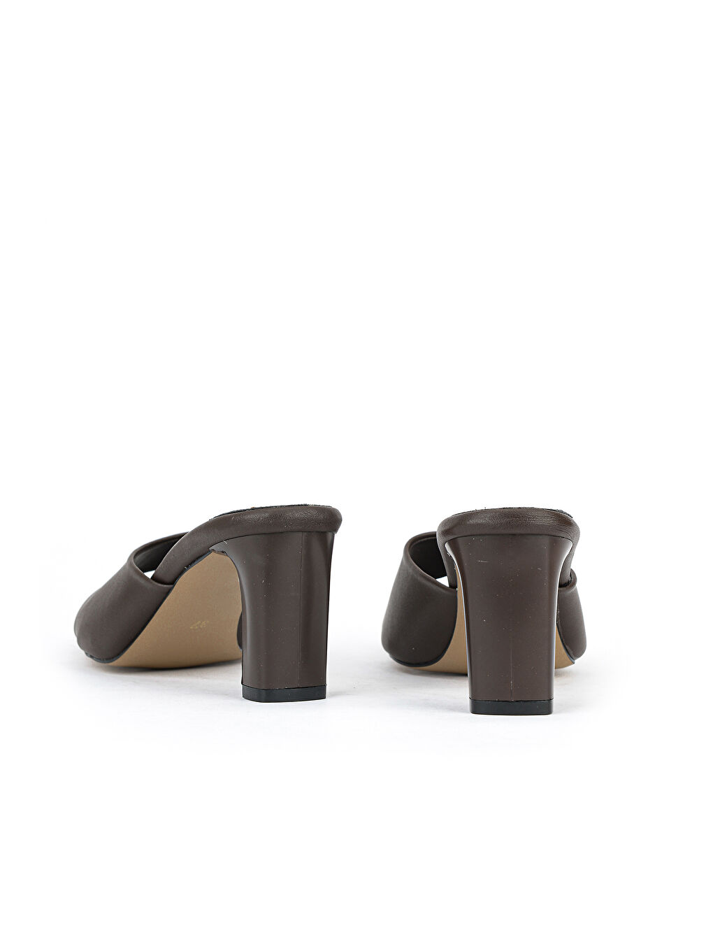 Kahverengi Kadın Topuklu Terlik 161996Z326 Kahve-2