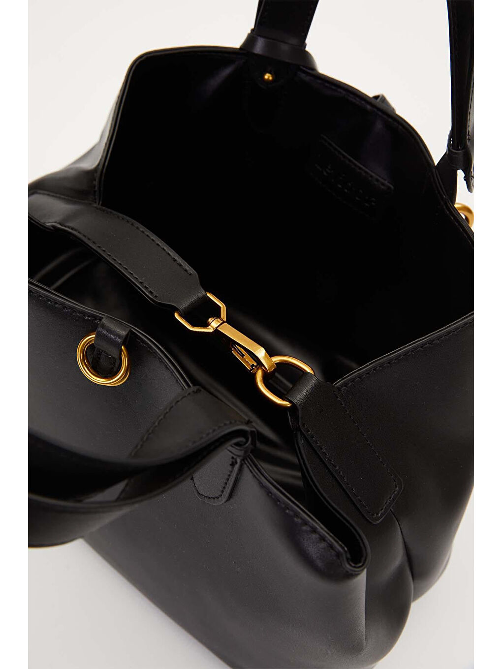 Premium İnce Askılı Cüzdan Detay Orta Boy Çanta 930307 Siyah-1