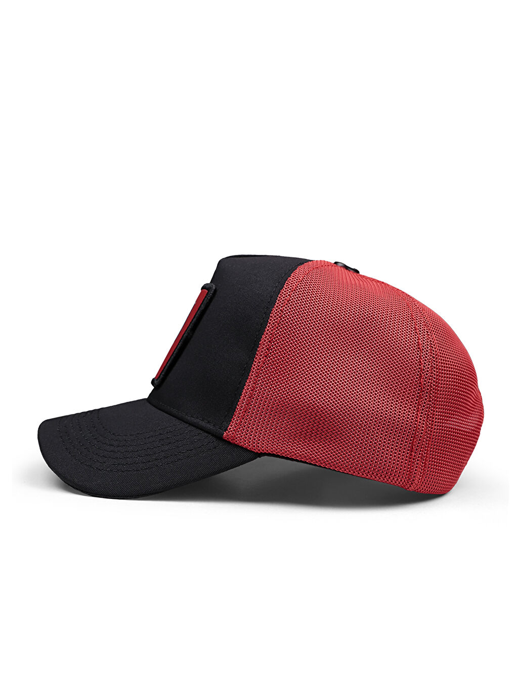 BlackBörk Beyaz V1 Trucker Parmak - 1 Kod Logolu Unisex Siyah-kırmızı Şapka (CAP) - 3