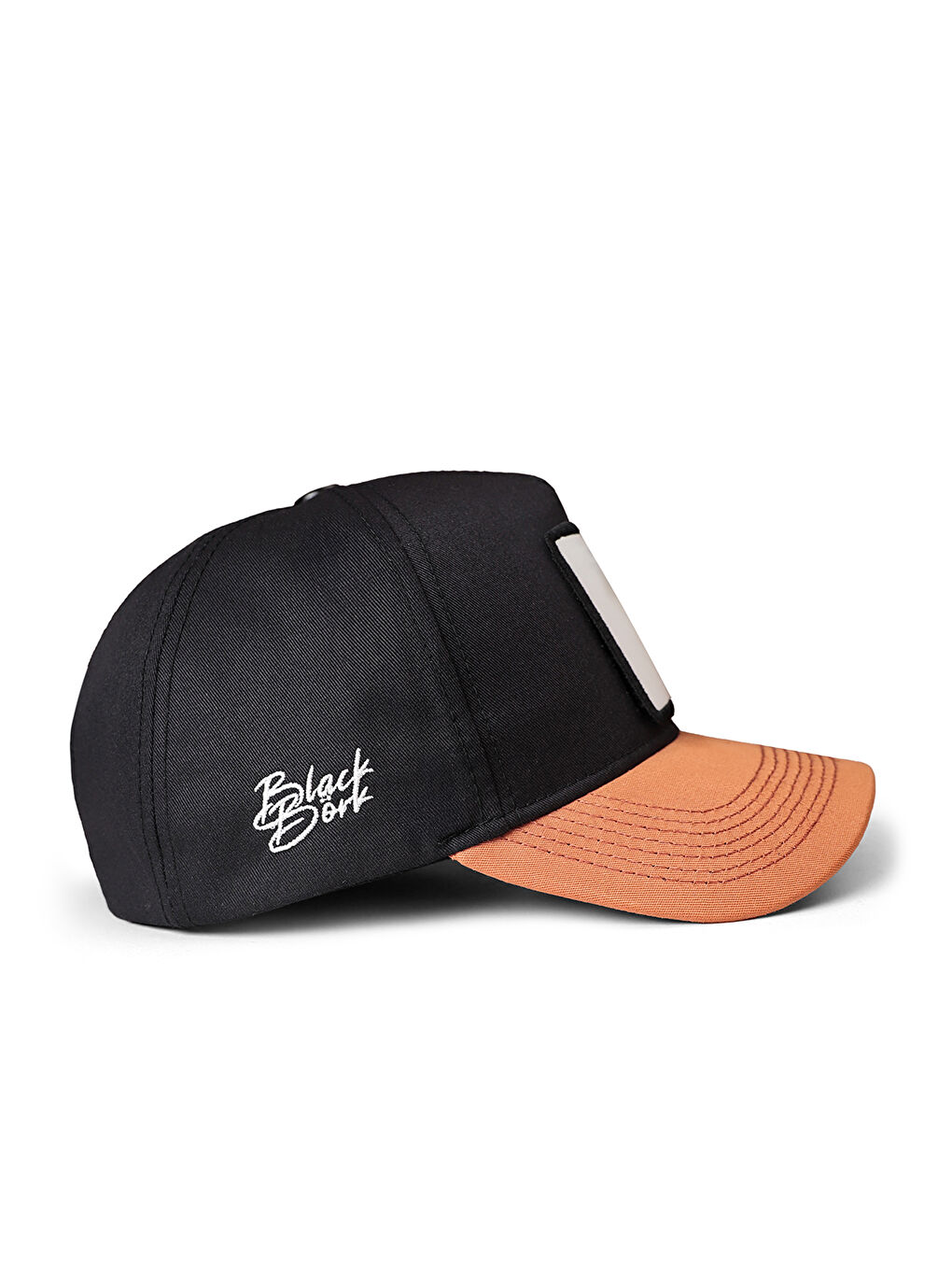 BlackBörk Siyah V1 Baseball Geyik - 1bs Kod Logolu Unisex Kiremit Siperli-siyah Şapka (CAP) - 1