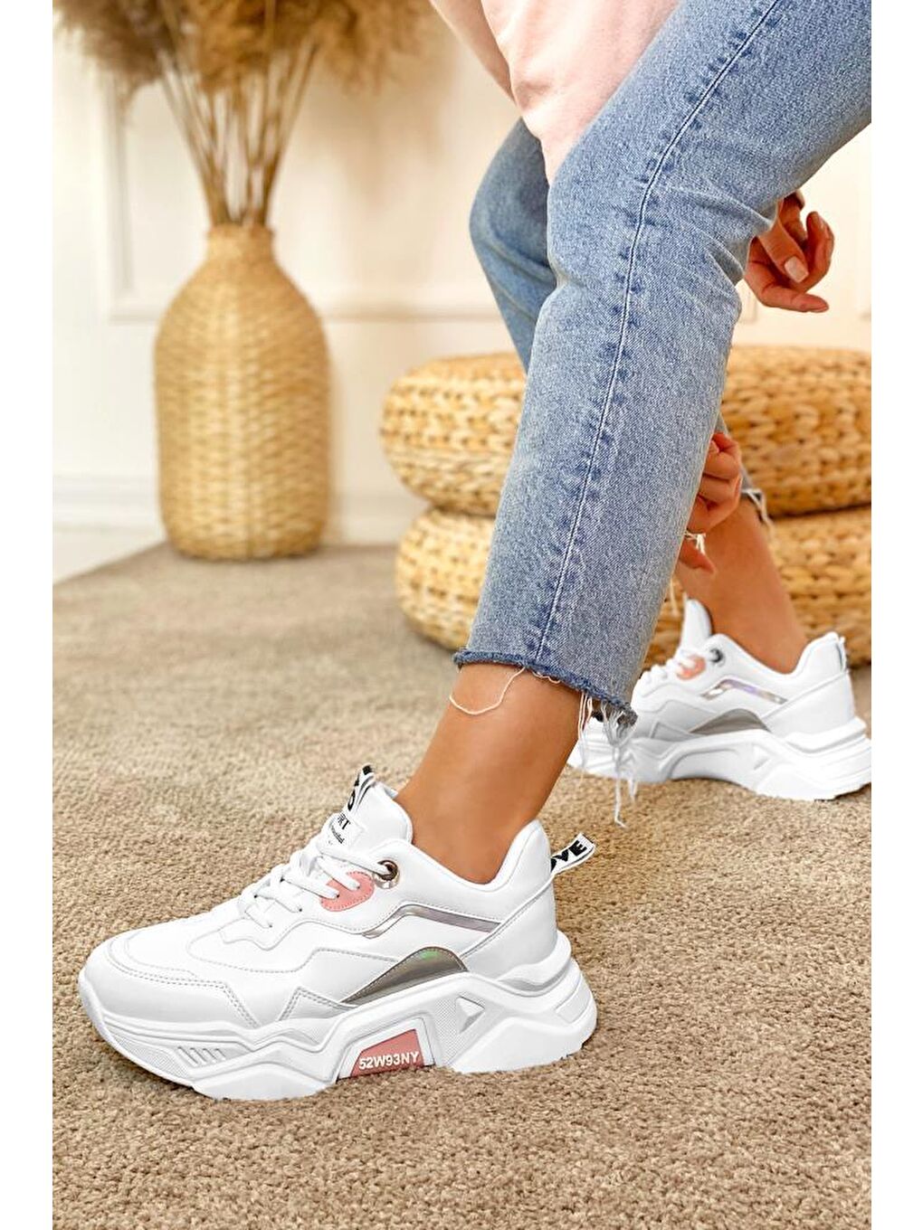 Beyaz DS.PMD239K2110 Sneaker 2025 Kadın-3